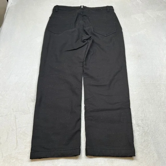CAT Caterpillar Fleece Lined Pants‎ Black Mens Size 32x29 Black Work